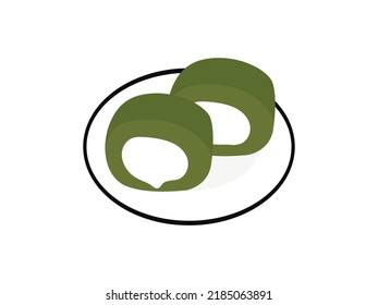 Pandan Green Tee Roll Cake