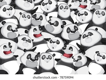 Pandas background pattern