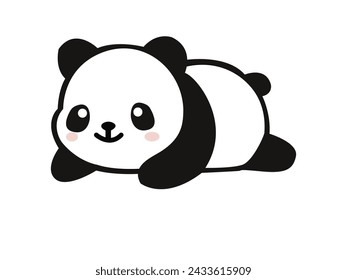 The panda's facial expression conveys a sense of curiosity satisfaction as it explores the aisles, it may be depicted inspecting packaged goods or interacting with other shoppers or store employees.