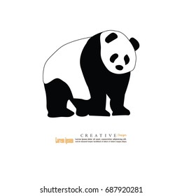 panda.vector illustration.