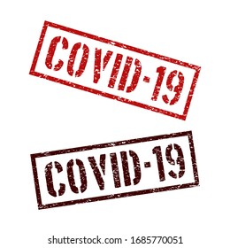 Pandemic, Covid-19, Corona Virus Grunge Stamp Icon Vector Logo Template, Vector EPS 10.