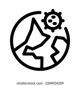 pandemic icon or logo isolated sign symbol vector illustration - high quality black style vector icons
