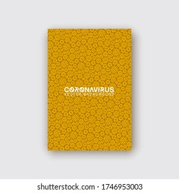 ilustración vectorial de fondo de iconos pandémicos. Coronavirus, patrón de fondo del virus covid-19. Banner médico con conjunto de iconos coronavirus covid-19. Diseño moderno de patrones de infección abstracta.