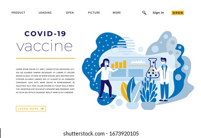 pandemic masked people, scientists present a vaccine. drug development, doctors make a report. COVID-19