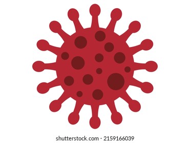 Pandemic monkeypox red virus background.