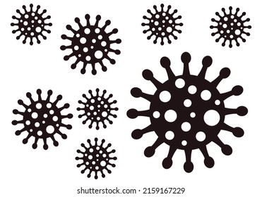Pandemic monkeypox virus black background.
