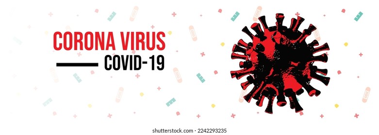 Pandemic Novel Coronavirus 2019 ncov virus diagram information isolated on white background