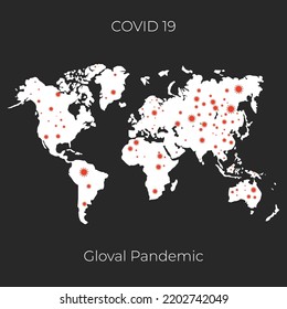 Pandemic novel coronavirus human global health warning. 2019-nCov outbreaks with exclamation mark template. Stay safe and aware vector illustration