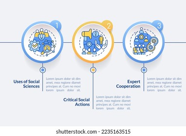 Plantilla infográfica del círculo de preparación para pandemias. Monitorización de la enfermedad. Visualización de datos con 3 pasos. Gráfico de información de línea de tiempo editable. Diseño de flujo de trabajo con iconos de línea. Lato-Bold, fuentes regulares usadas