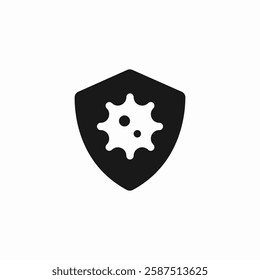 pandemic shield virus protection icon sign vector