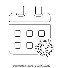 Pandemic Situation Icon In Outline Style