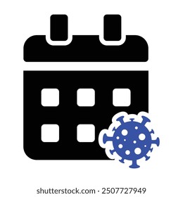 Pandemic Situation Icon, Vector Graphics