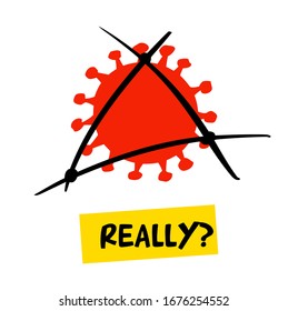 Pandemic stop collective immunity. Covid-19 2019-nCoV. Virus infection prevention. Template vector poster, logo, symbol, banner.