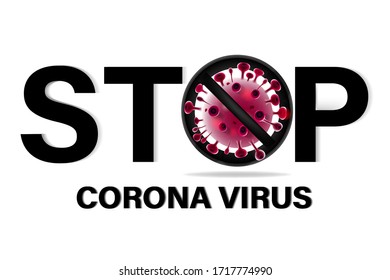 Pandemic stop Coronavirus (CoVID-19) outbreak concept. 2019-nCoV quarantine banner.