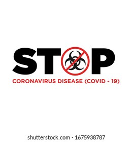 Pandemic Stop Novel Coronavirus Disease outbreak covid-19 2019-nCoV. Travel or vacantion warning. Quarantine Zone Vector icon sign