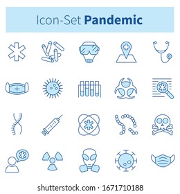 Pandemic, virus, epidemic Vector Icon Illustration