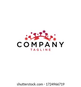 pandemic virus logo design concept 