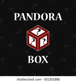 Pandoras box on black background