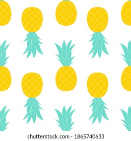 Paneapple Seamless Pattern Background. Vector Illustration EPS10