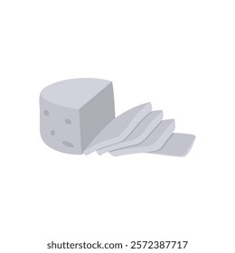 Paneer, Indian Symbol Vector Illustration