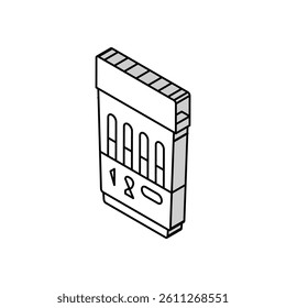 panel 12 drug test isometric icon vector. panel 12 drug test sign. isolated symbol illustration