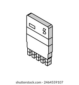 panel 5 drug test isometric icon vector. panel 5 drug test sign. isolated symbol illustration