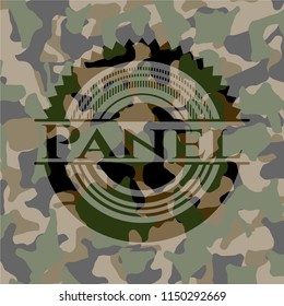 Panel camouflage emblem