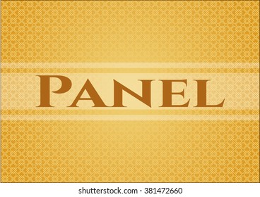 Tarjeta de panel o pancarta