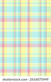 Panel check plaid tartan, paper pattern vector seamless. Periodic textile background texture fabric in light and lime colors palette.
