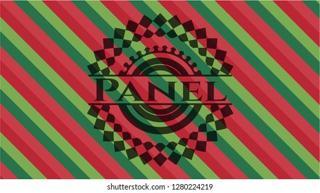 Panel christmas badge.