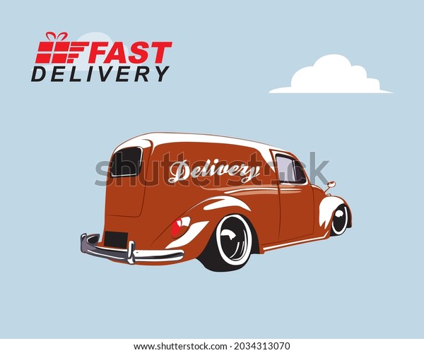 Panel Classic car for\
delivery