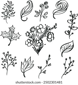 Panel de colección, archivos de corte láser, paneles láser, panel geométrico, hojas abstractas de panel de conjunto, tiras Abstractas, flores, paneles. Ilustración vectorial de un corte por láser.