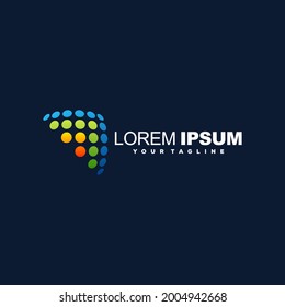 panel color logo design vector