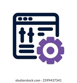 panel control dual tone icon. Sleek and modern vector icon for websites, mobile apps, marketing materials, and corporate design. Fully scalable and ready to use.