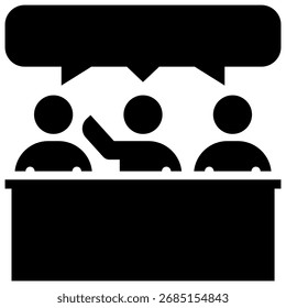 Symbolelement für die Plattformdiskussion für das Design