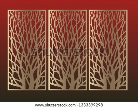 The panel of Golden metal