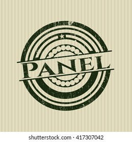 Panel grunge style stamp