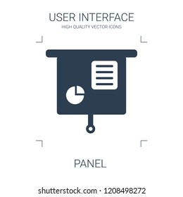 panel icon. high quality filled panel icon on white background. from user interface collection flat trendy vector panel symbol. use for web and mobile