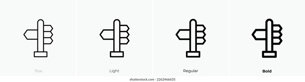 panel icon. Thin, Light Regular And Bold style design isolated on white background