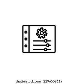 plantillas de diseño de vectores de iconos de panel 