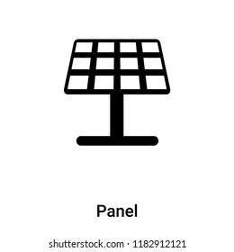 Panel icon vector isolated on white background, logo concept of Panel sign on transparent background, filled black symbol