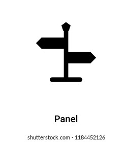 Panel icon vector isolated on white background, logo concept of Panel sign on transparent background, filled black symbol