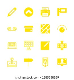 panel icons set with up arrow circular button, chevron and lever vector set