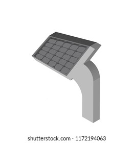 Panel isometric left top view 3D icon