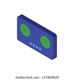 Panel isometric left top view 3D icon