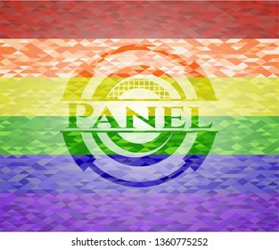 Panel lgbt colors emblem 