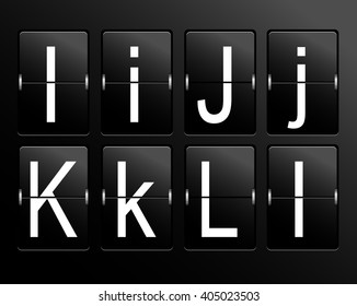 Panel, machanic looking retro letters. Vector art.