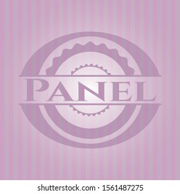 Panel pink emblem. Vintage. Vector Illustration. Detailed.