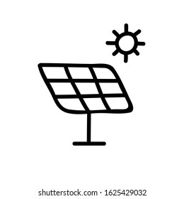 Panel Solar Doodle Icon Vector Illustration Stock Vector (Royalty Free ...