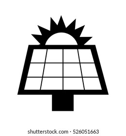panel solar energy alternative icon vector illustration design